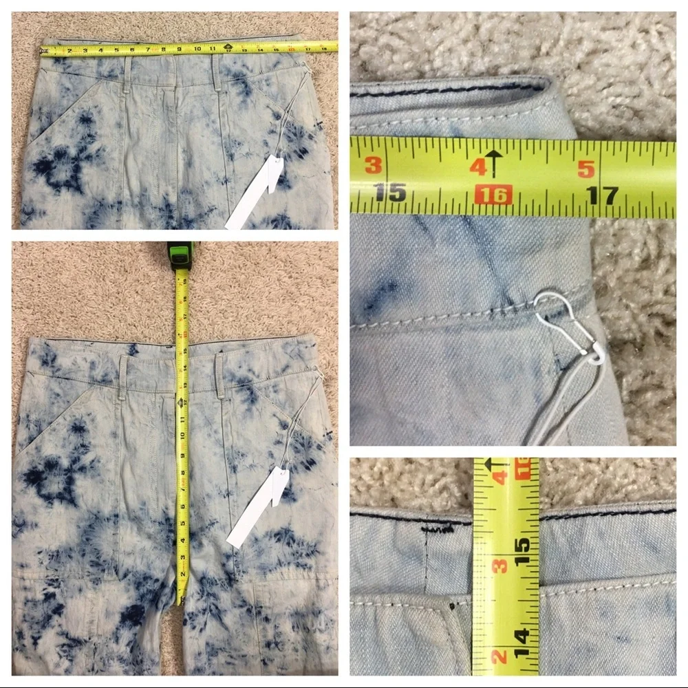 NWT Victor Alfaro Shibori-Dyed Japanese Cargo